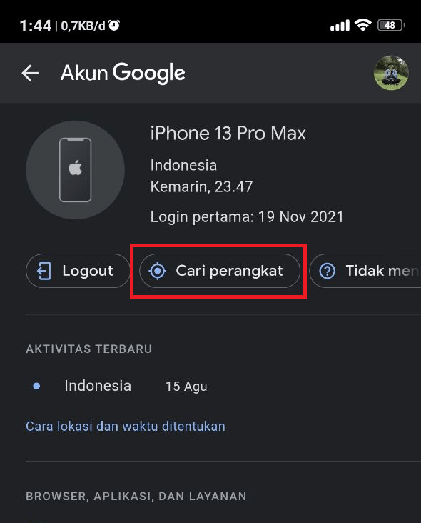 Cara Melacak HP Android