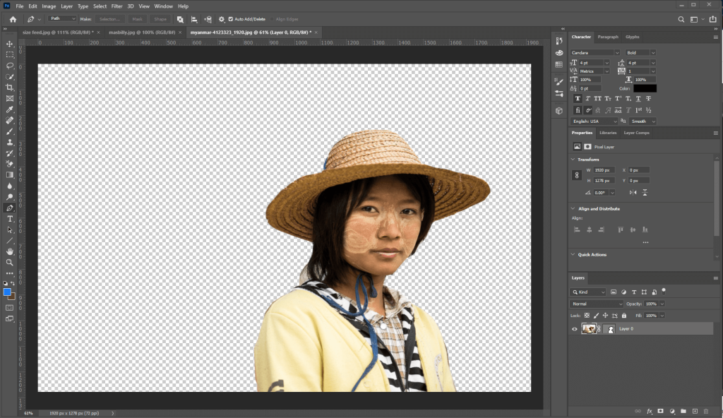 cara menghapus background di photoshop pen tool