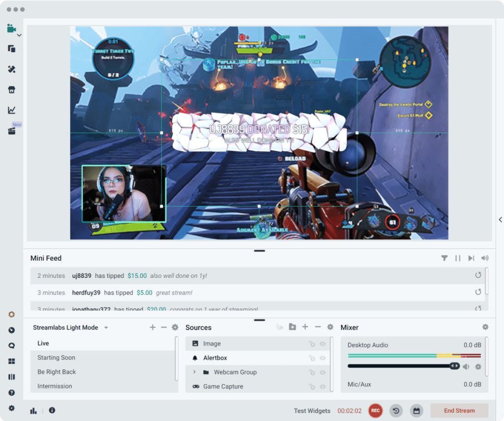 Aplikasi Live Streaming Youtube streamlabs obs