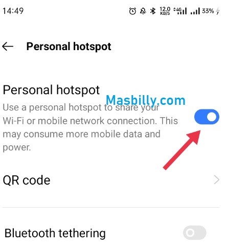 Cara hotspot HP ke laptop