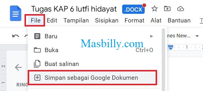 cara membuka word yang di password