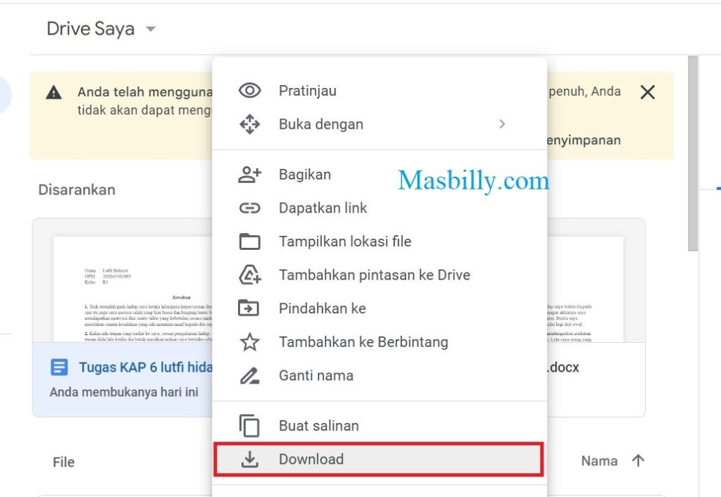 cara membuka word yang di password