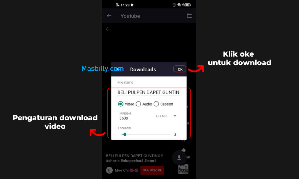 Cara Download Short YouTube