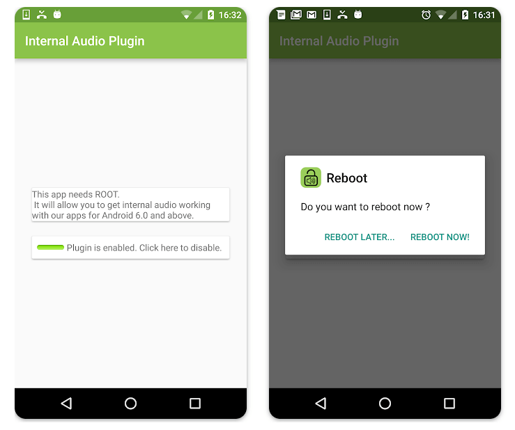 cara merekam audio internal Android